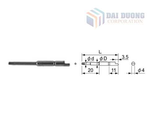 Bộ tô vít bên trong DB 4mm Bộ tô vít bên trong DB 4mm